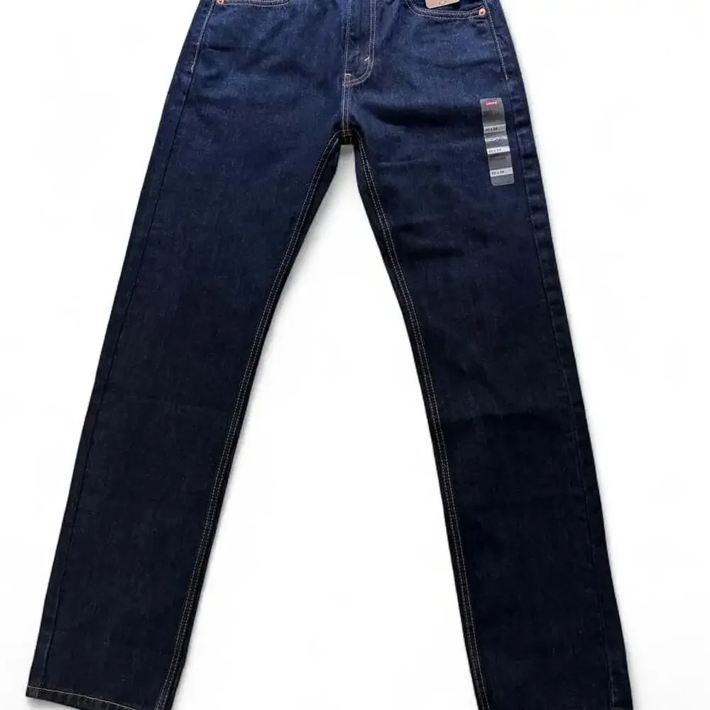 Levi's 505 Regular Straight Leg Jeans Navy Blue Men's W30 L34 NWT